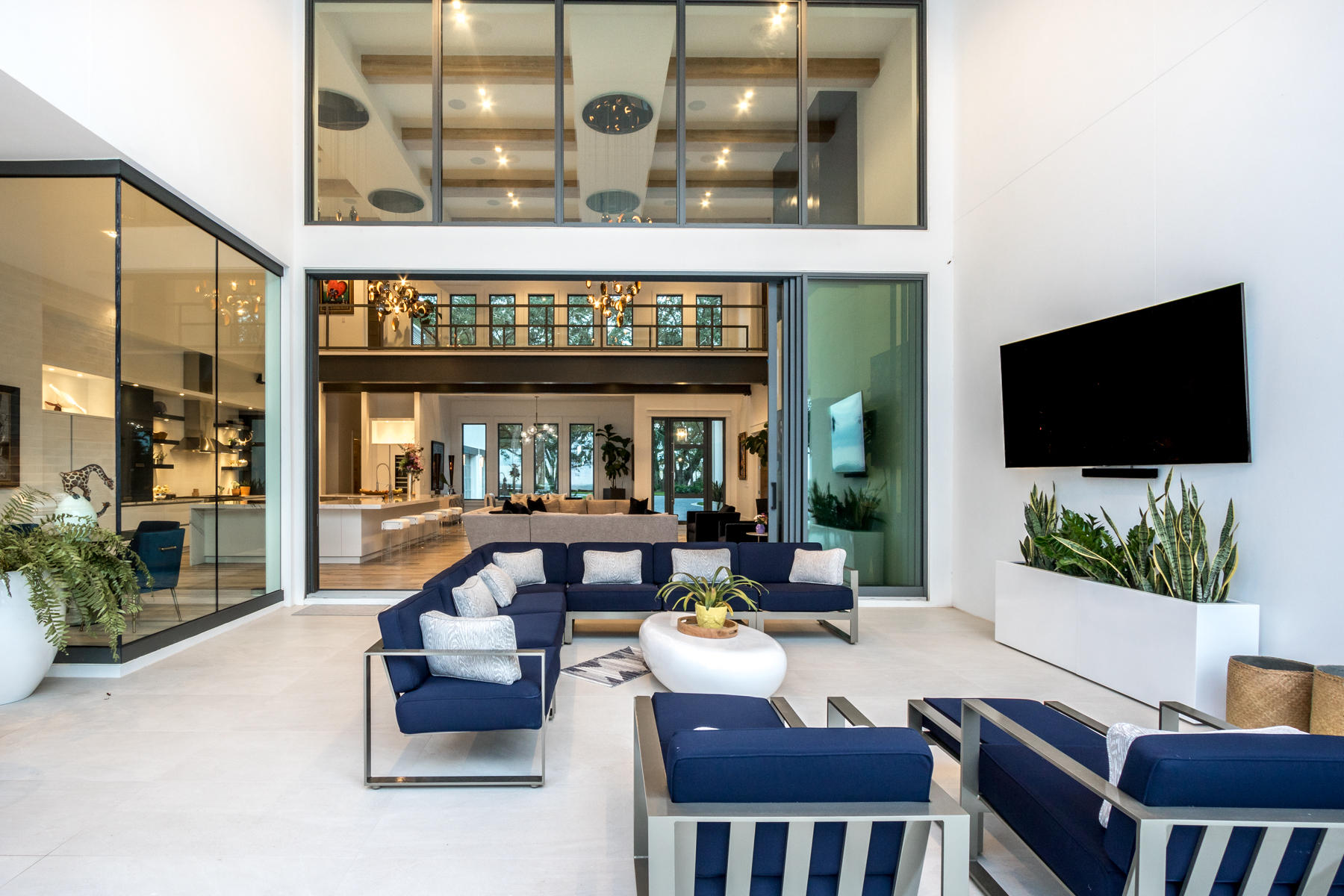 337 Driftwood Point Road Santa Rosa Beach, FL 32459 - Photo 9 of 82 a living room with furniture and a flat screen tv
