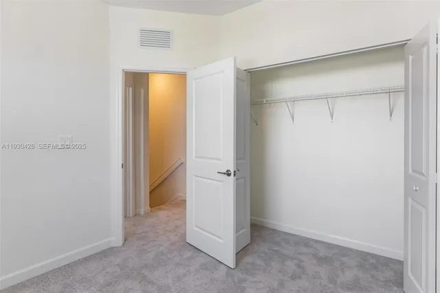 a view of an empty room