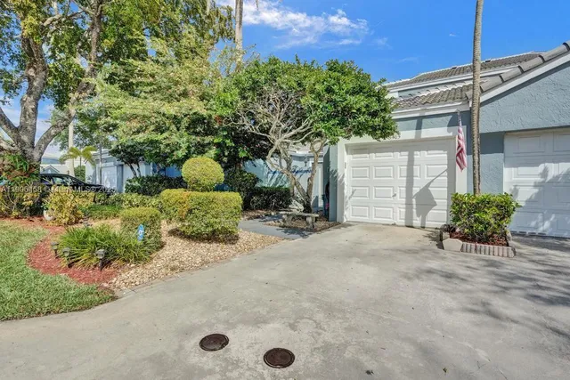 a view of a house with a patio