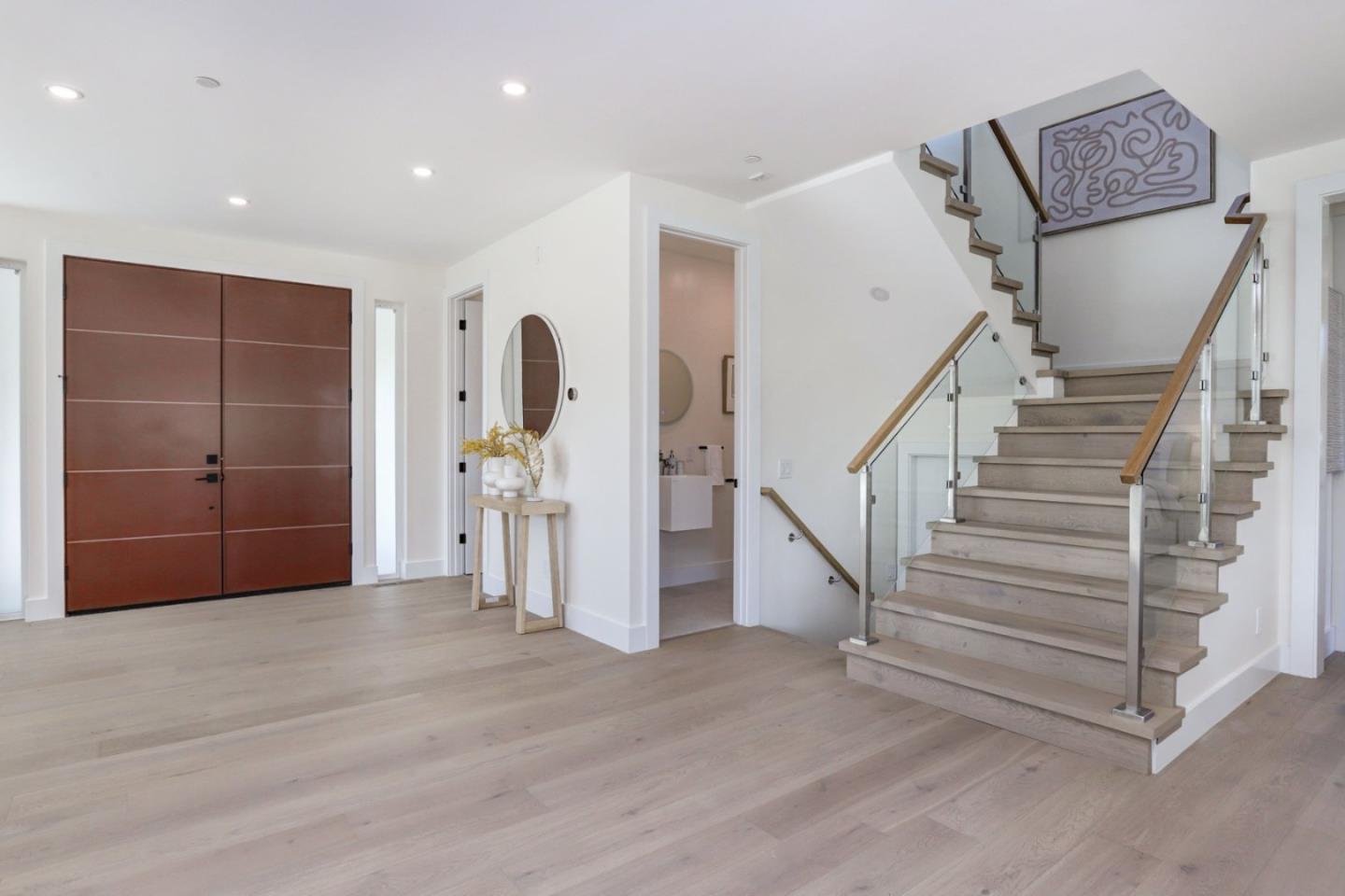 3107 Greer Road Palo Alto, CA 94303 - Photo 8 of 20 a view of entryway with wooden floor