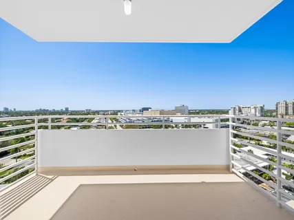 a view of balcony with city view