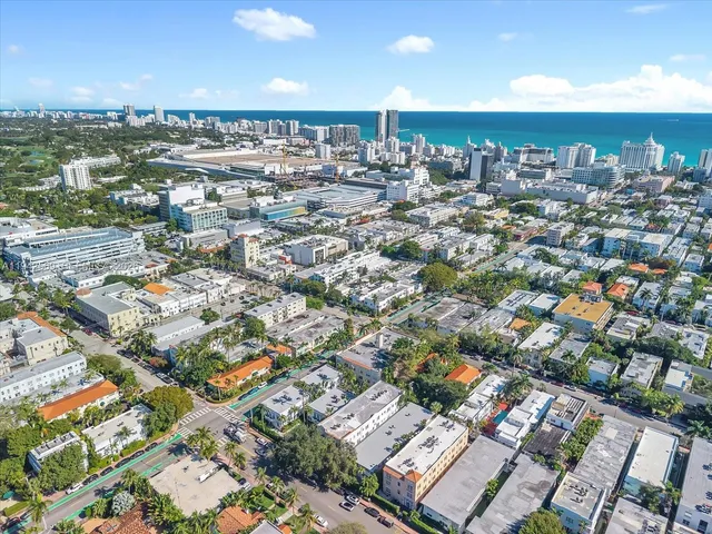 an aerial view of a city