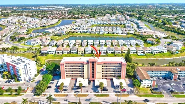 a view of a city with tall buildings