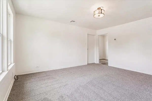 a view of an empty room