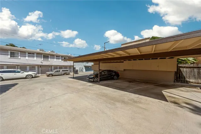 a car parked in front of a house