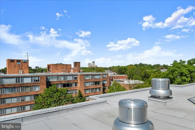a view of city from balcony