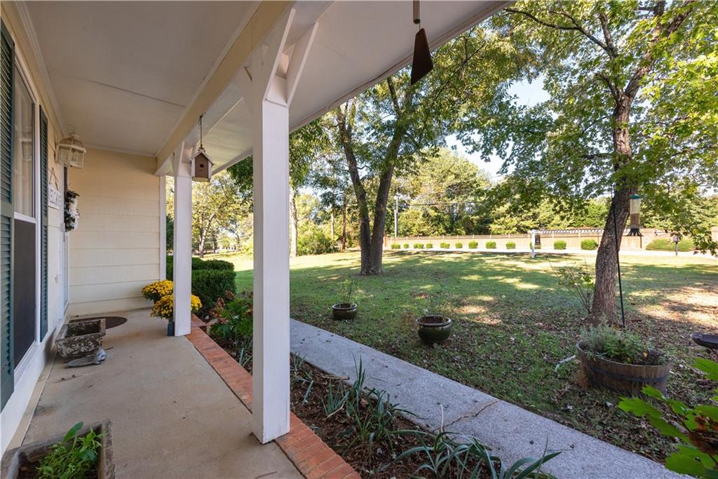 2598 Mountain View Road Snellville, GA 30078 - Photo 33 of 33 a view of a garden from a porch