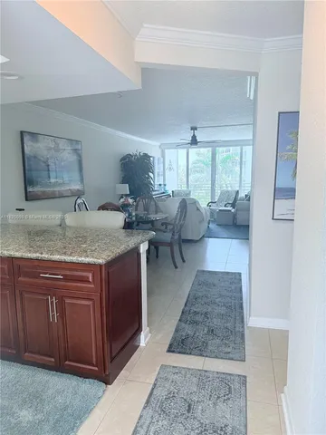 a living room with large window