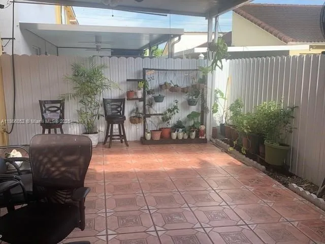 a room with furniture and a table