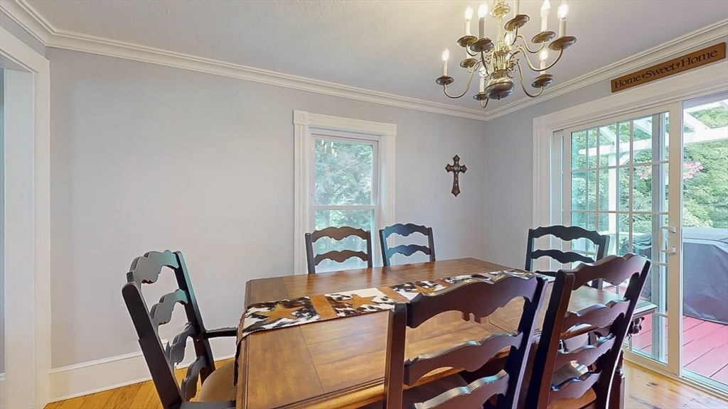 509 Mendon Road Sutton, MA 01590 - Photo 25 of 42 a view of a dining room with furniture window and outside view