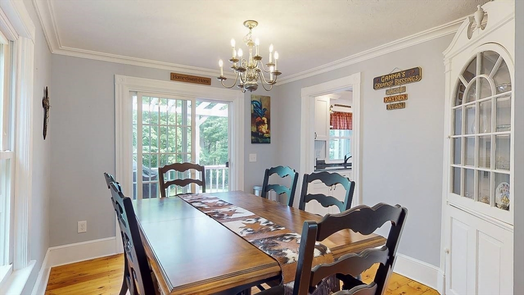 509 Mendon Road Sutton, MA 01590 - Photo 26 of 42 a view of a dining room with furniture window and outside view