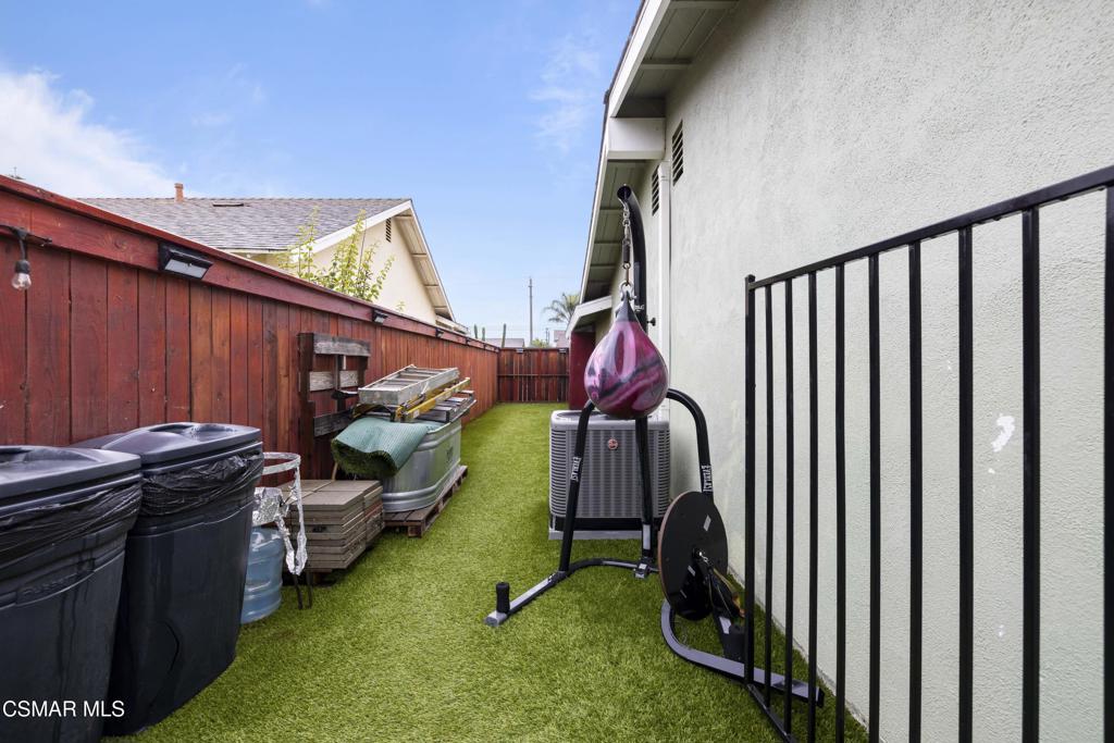 1231 Bluebell Street Oxnard, CA 93036 - Photo 37 of 44 a view of a backyard with furniture and entertaining space