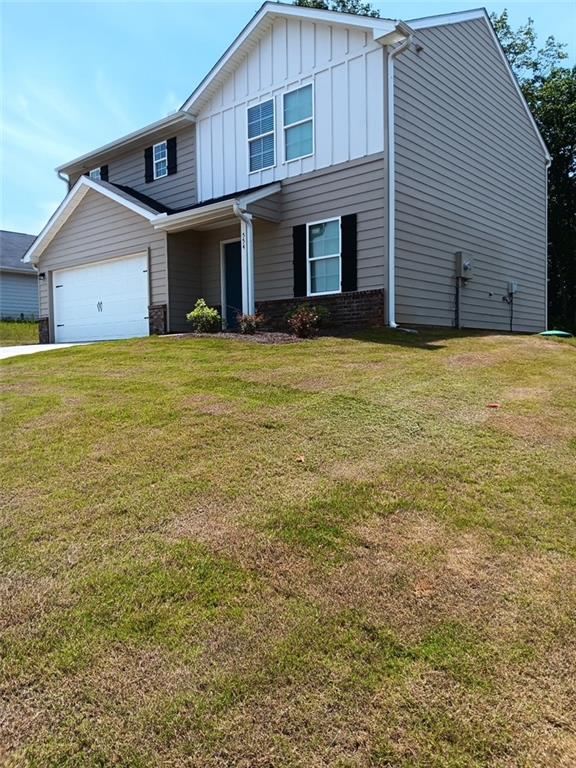 a house view with a outdoor space