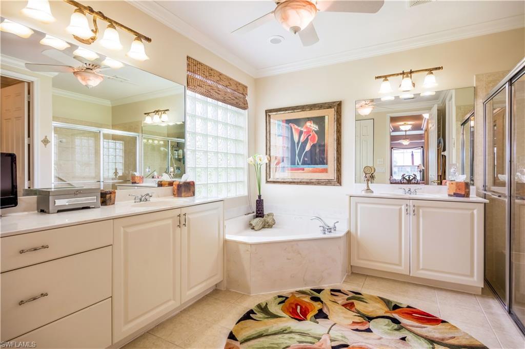 2131 Khasia Point Naples, FL 34119 - Photo 10 of 25 Large Master Bathroom with Walk-in Shower