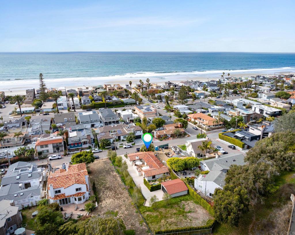 1935 Santa Fe Avenue Del Mar, CA 92014 - Photo 2 of 42 an aerial view of a city with lots of residential buildings and ocean view in back