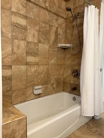 a close up view of curtain