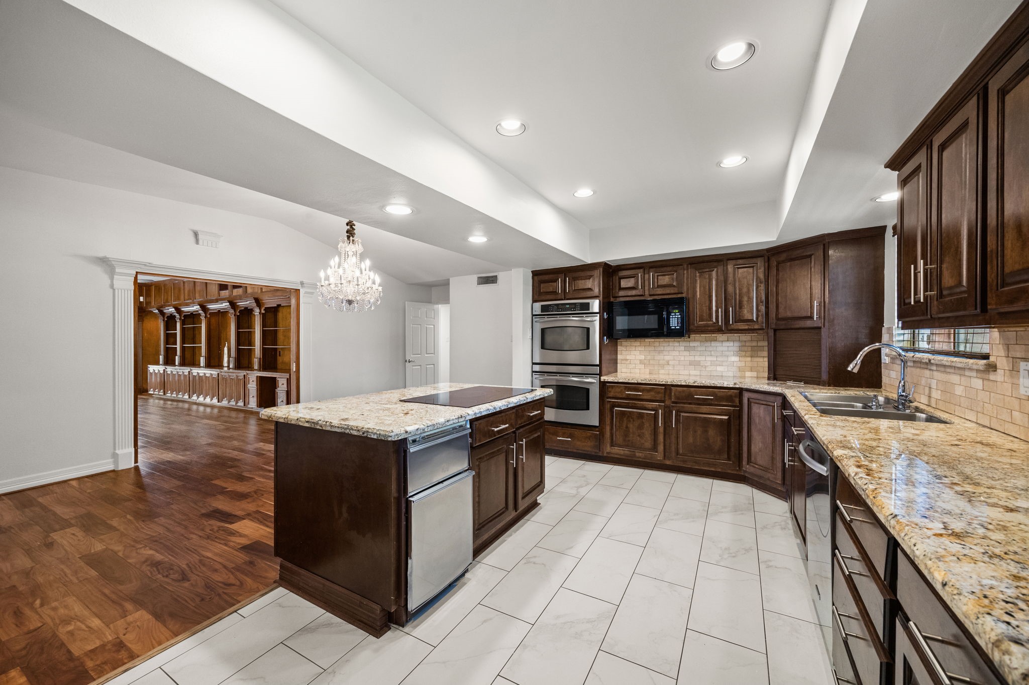 10310 Mayfield Road Houston, TX 77043 - Photo 21 of 49 Kitchen features tile floors, recessed lighting, stainless appliances, 2 ovens