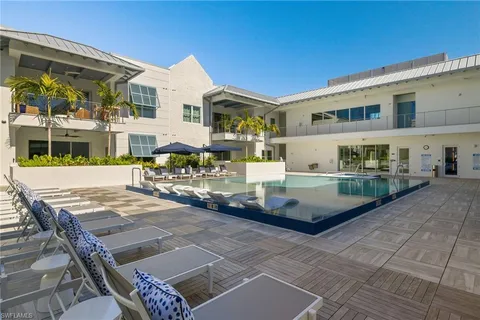 a view of a building with many windows