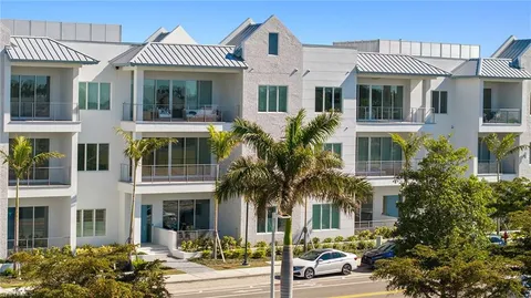 a front view of multiple houses