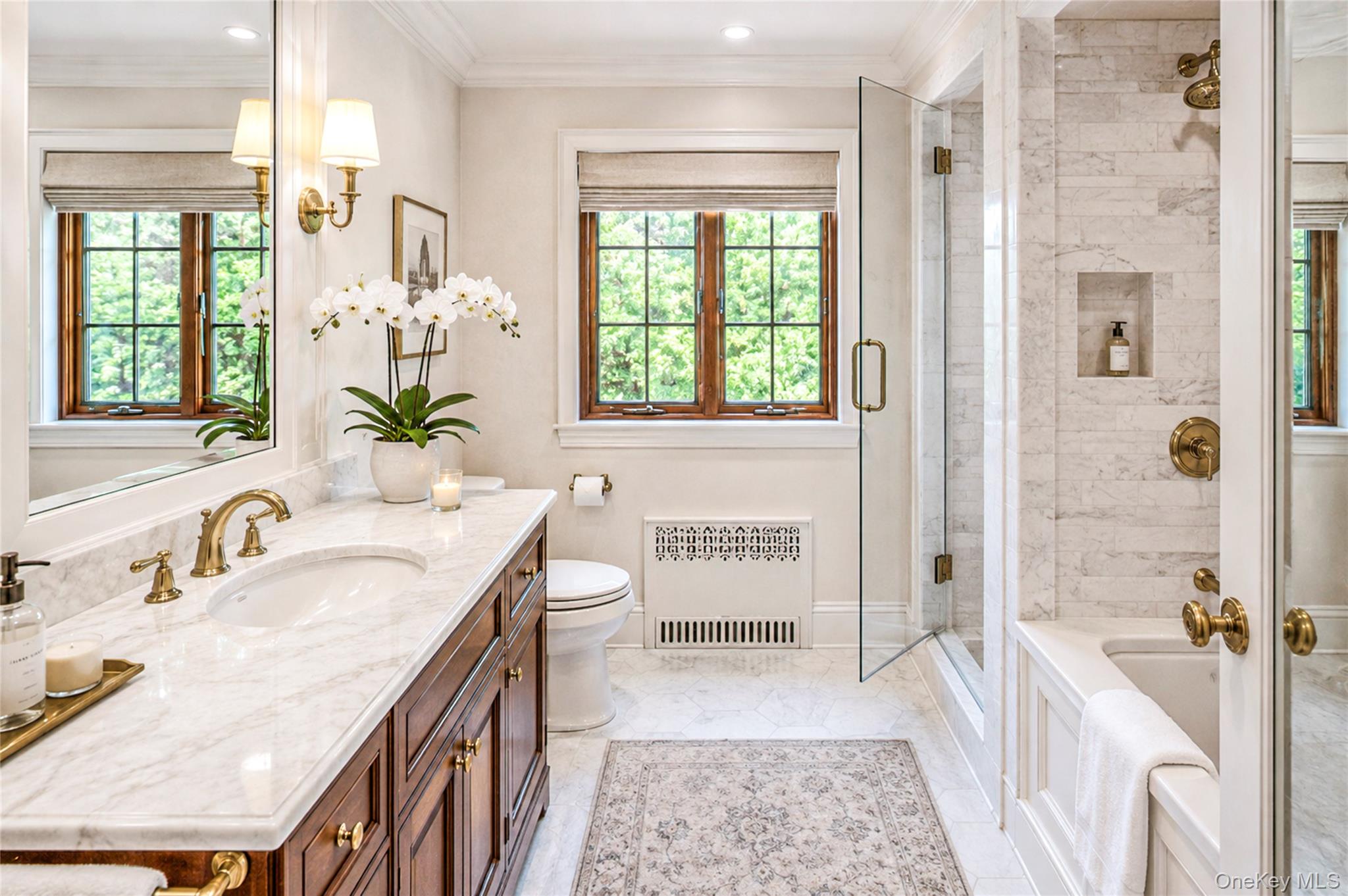 18 Hemlock Road Bronxville, NY 10708 - Photo 16 of 33 Virtually Staged primary bathroom