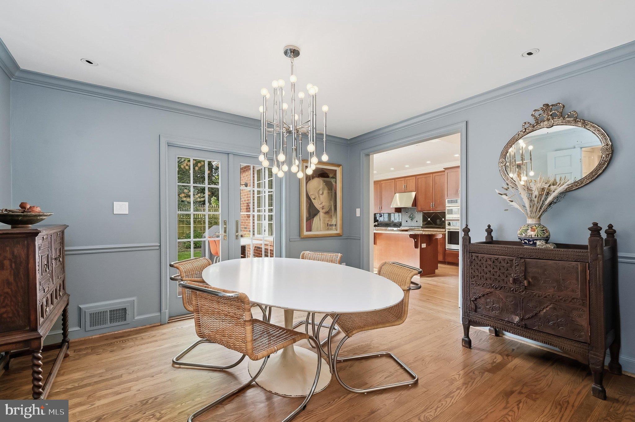 6100 Gloster Road Bethesda, MD 20816 - Photo 10 of 67 Dining room leads to magnificent kitchen addition.