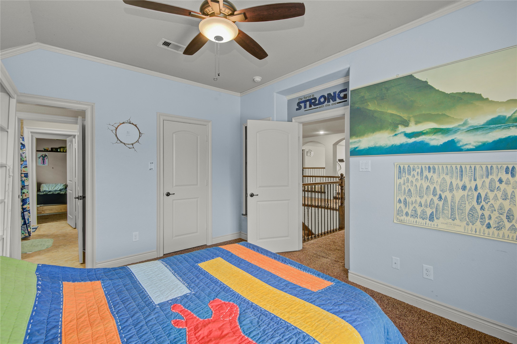 4315 Sanctuary Halls Spring, TX 77388 - Photo 26 of 50 a bedroom with a bed and a painting on the wall