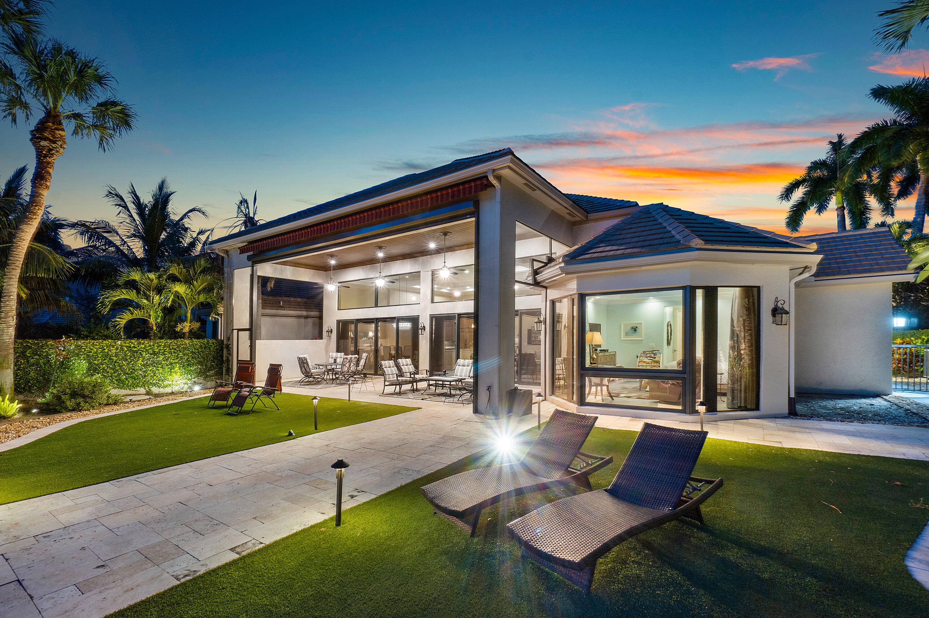 6191 Northwest 24th Terrace Boca Raton, FL 33496 - Photo 44 of 63 Back Patio Night