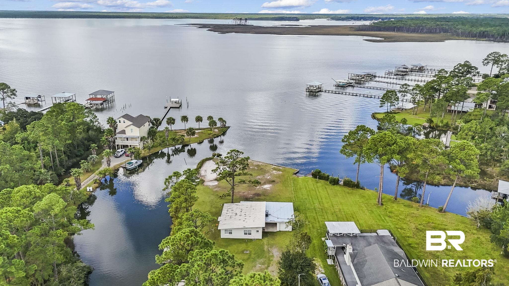 7849 Bayshore Drive Elberta, AL 36530 - Photo 36 of 47 Aerial view with a water view