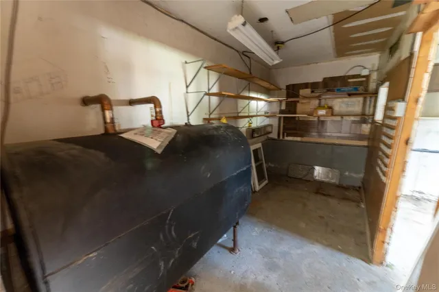 a room with storage and utility