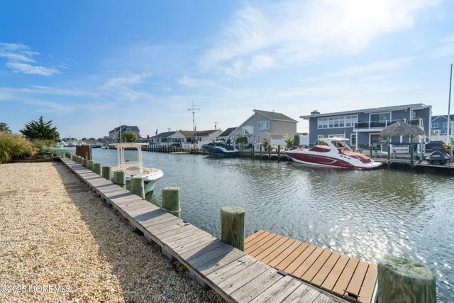 a view of a lake with houses