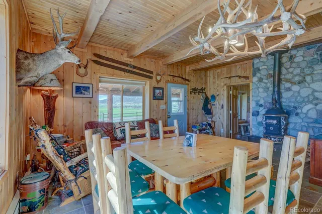 a bed room with a bed and furniture