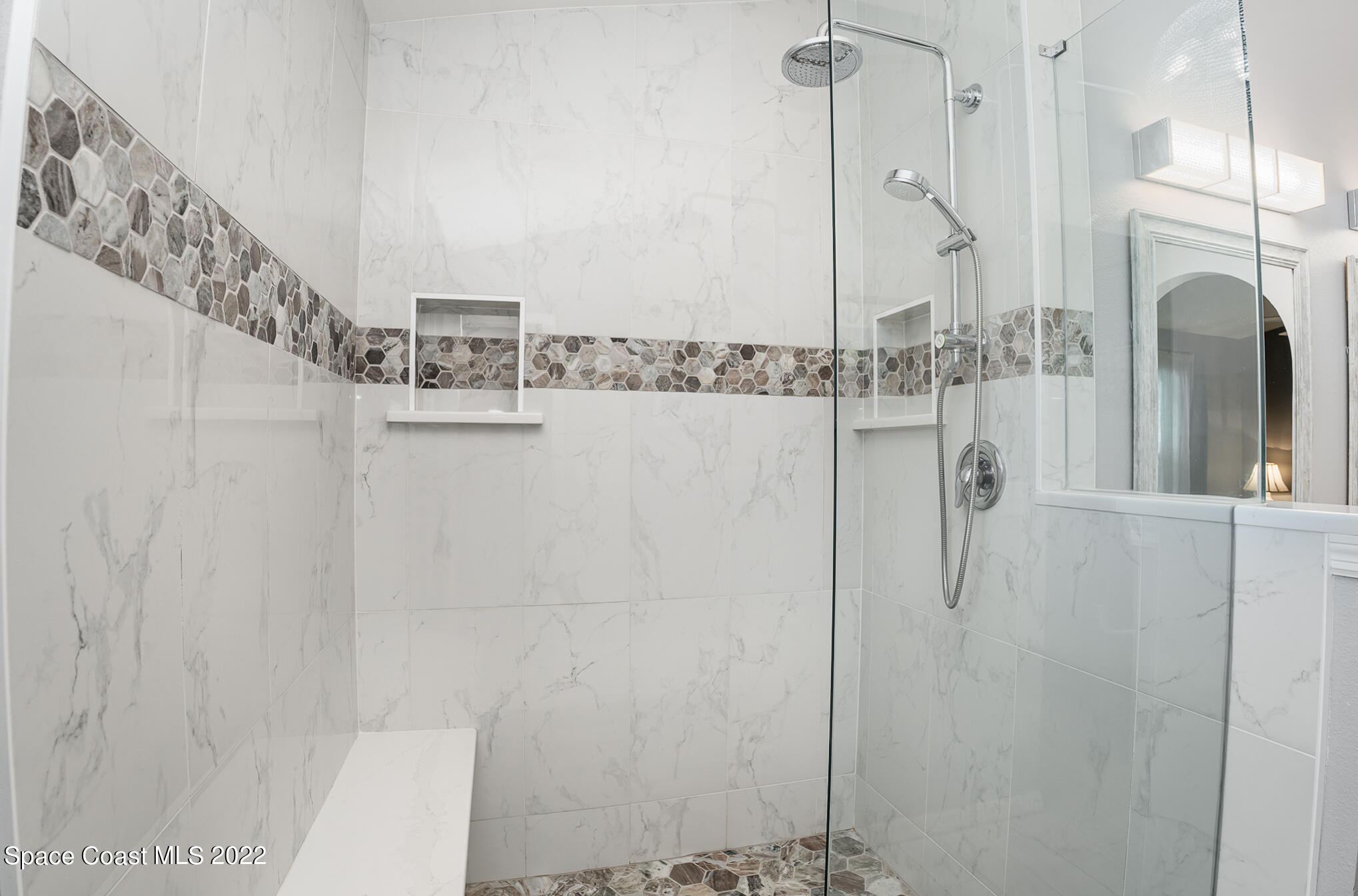 2188 Spring Creek Circle Palm Bay, FL 32905 - Photo 17 of 22 Primary shower