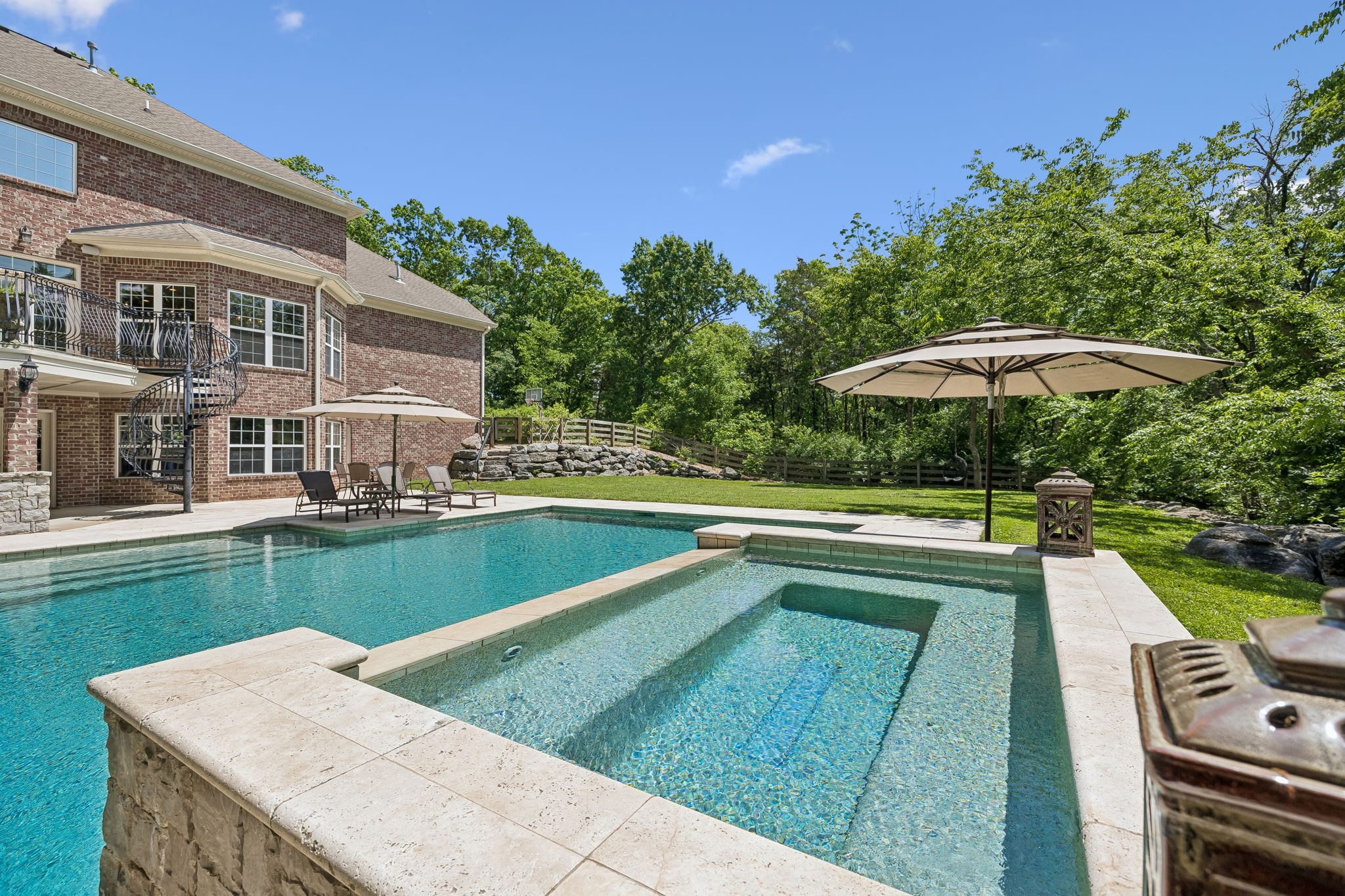 911 Bluff Road Brentwood, TN 37027 - Photo 44 of 61 a view of a house with swimming pool and sitting area
