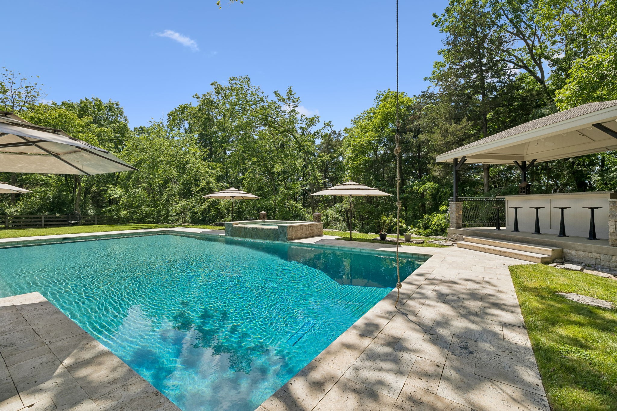 911 Bluff Road Brentwood, TN 37027 - Photo 45 of 61 a view of swimming pool with garden