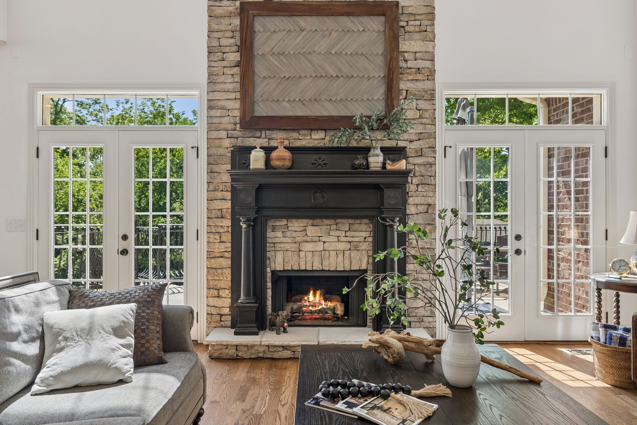 911 Bluff Road Brentwood, TN 37027 - Photo 7 of 61 a living room with furniture and a fireplace