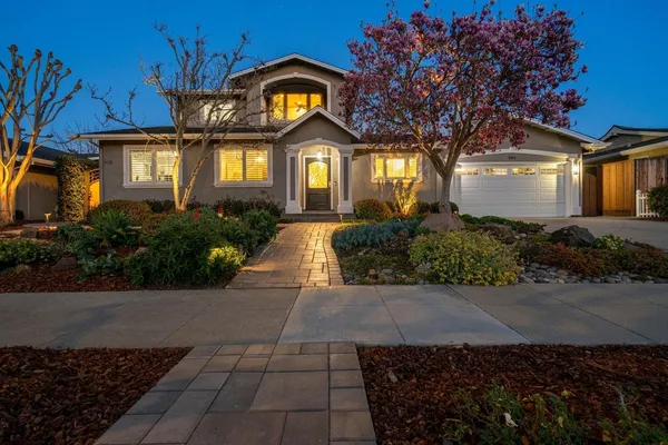 a front view of a house