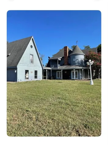 a house with a big yard