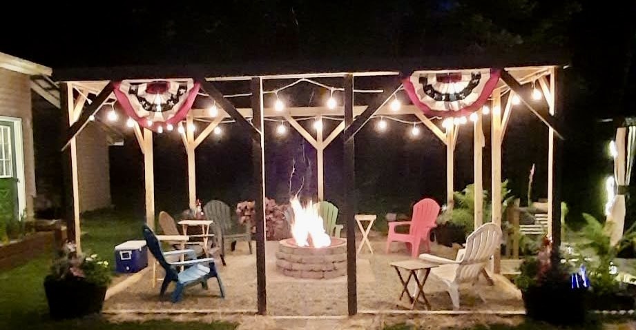 87 Collins Road Lewis Run, PA 16738 - Photo 45 of 48 Back yard entertainment space after dark