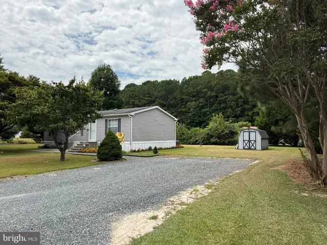 a view of a house with backyard and trees