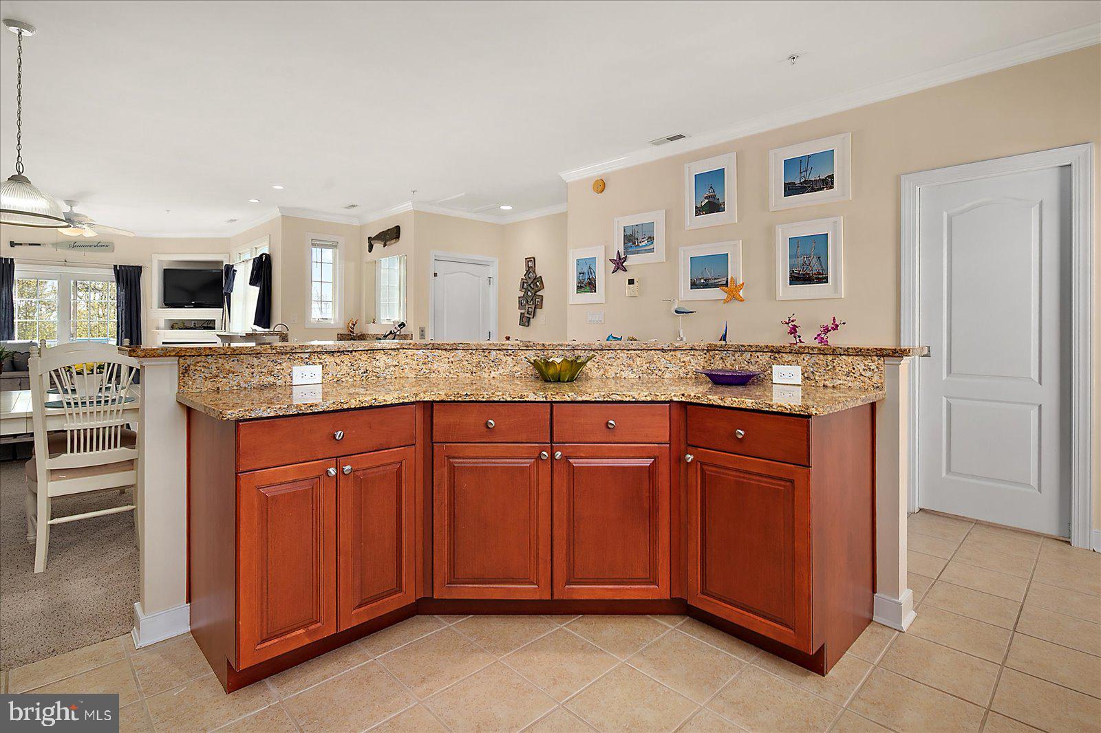 9823 Golf Course Road, Unit 7 Ocean City, MD 21842 - Photo 24 of 76 a kitchen with stainless steel appliances granite countertop a sink and cabinets