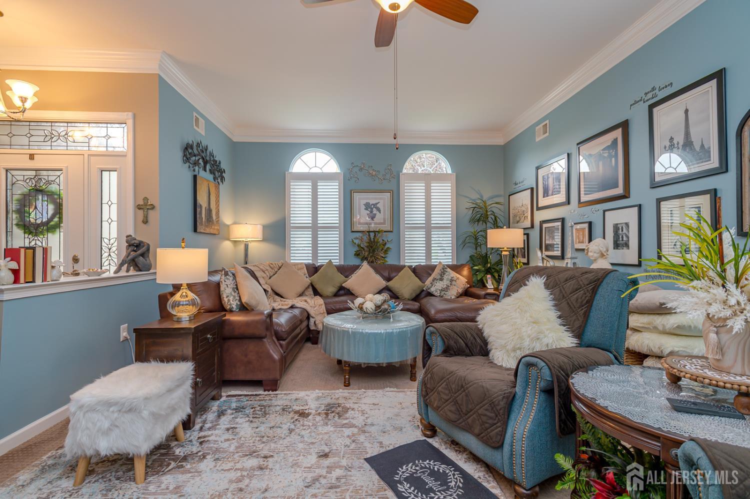 44 Kings Mill Road Monroe Township, NJ 08831 - Photo 8 of 38 a living room with furniture fireplace and a window