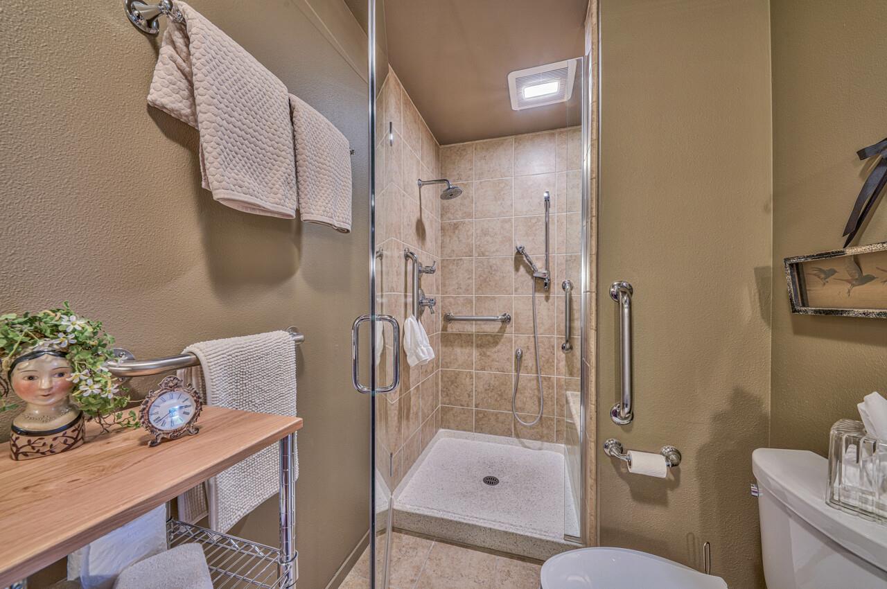105 Del Mesa Carmel Carmel, CA 93923 - Photo 26 of 35 a bathroom with a sink toilet and shower