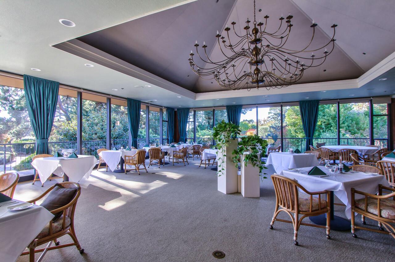105 Del Mesa Carmel Carmel, CA 93923 - Photo 30 of 35 a view of a dining room with furniture window and outside view
