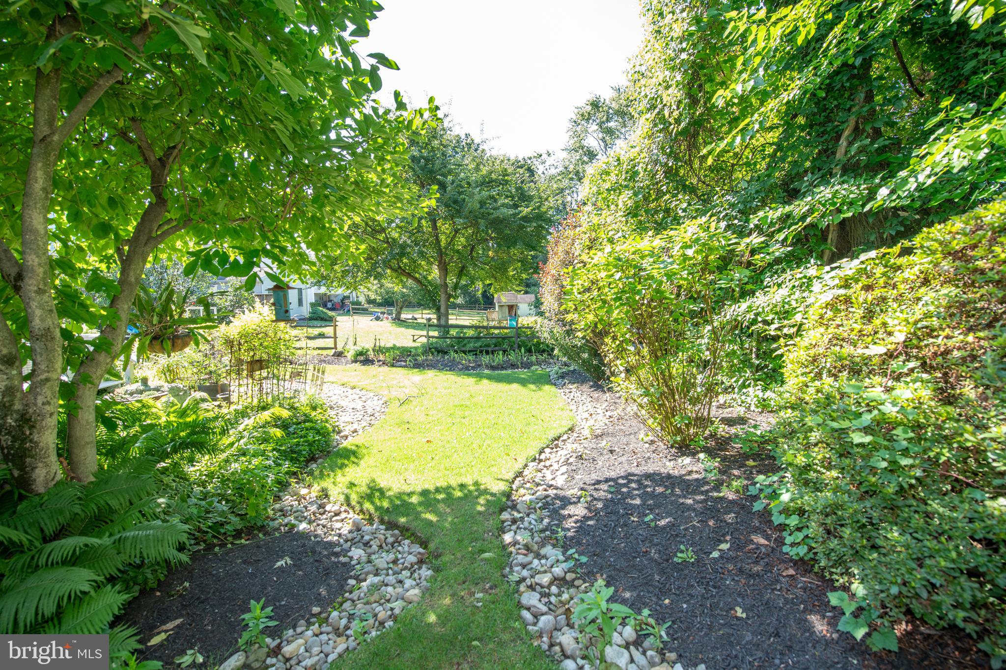 318 Belair Road Southampton, PA 18966 - Photo 14 of 76 Backyard with green shrubery