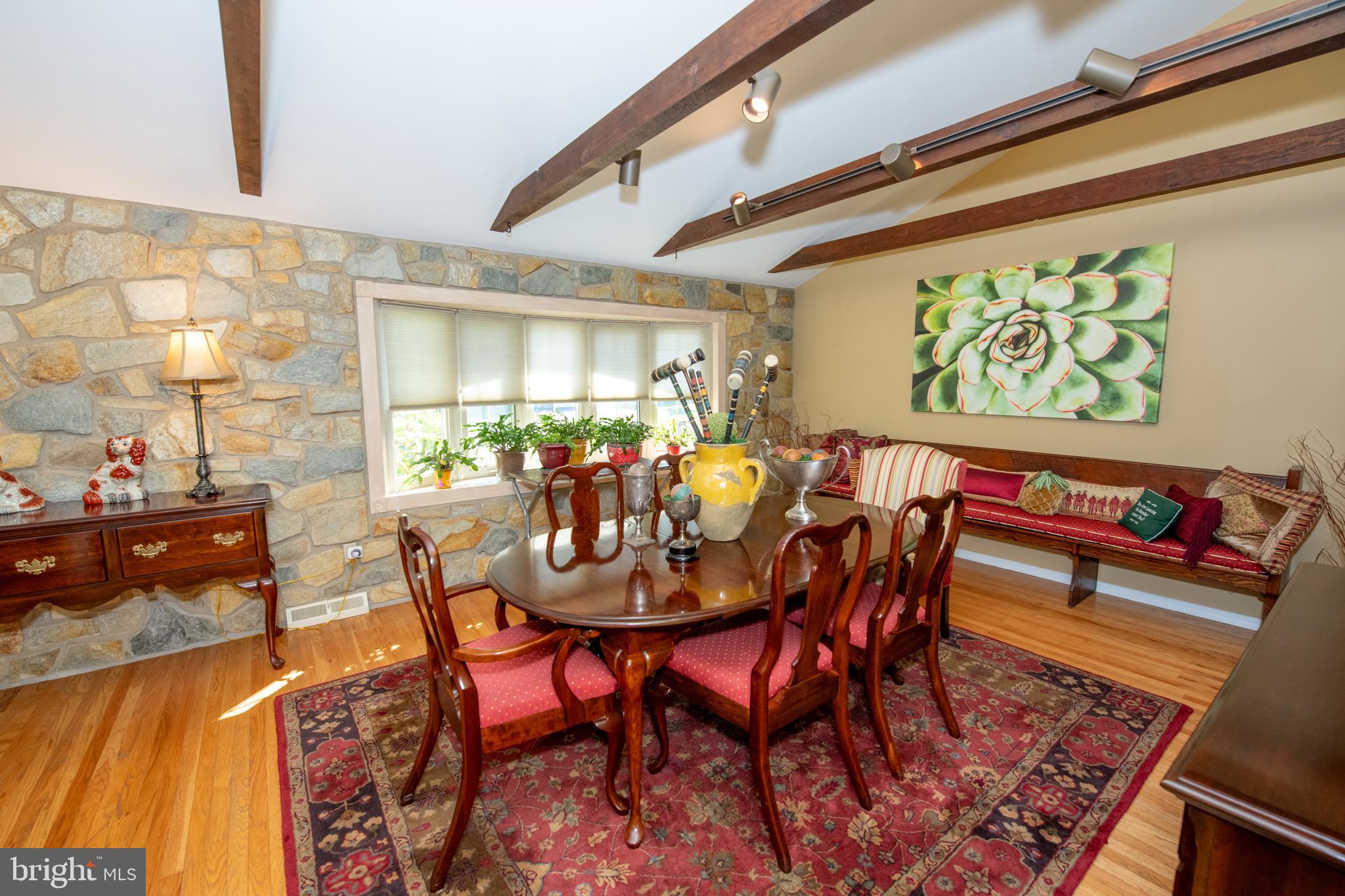 318 Belair Road Southampton, PA 18966 - Photo 41 of 76 Dining Room - note stone wall, bay window,etc.