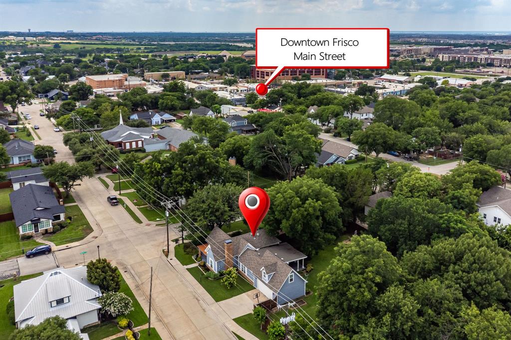 9121 6th Street Frisco, TX 75033 - Photo 24 of 27 an aerial view of residential houses with outdoor space and street view