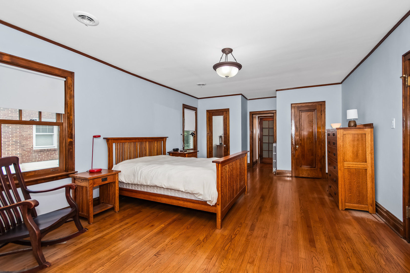 525 Wisner Street Park Ridge, IL 60068 - Photo 17 of 37 a bedroom with a bed and wooden floor