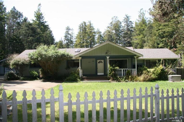 3520 Albion Ridge Road Albion, CA 95410 - Photo 1 of 1 a front view of a house with a yard