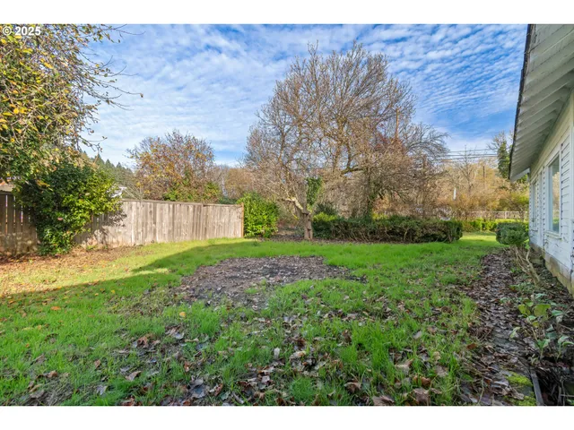 a view of a back yard