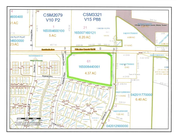 $650,000 | Lot 61 Simmon Drive, Osceola, WI 54020